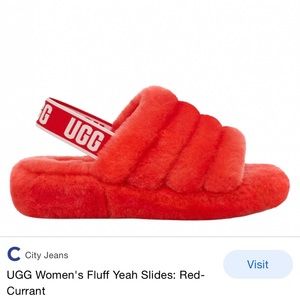 Red-Currant Ugg Slippers (never worn)